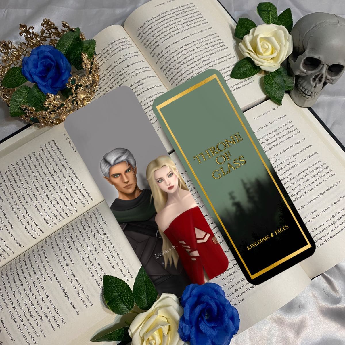 Marcapágina “Aelin y Rowan” de Throne of Glass