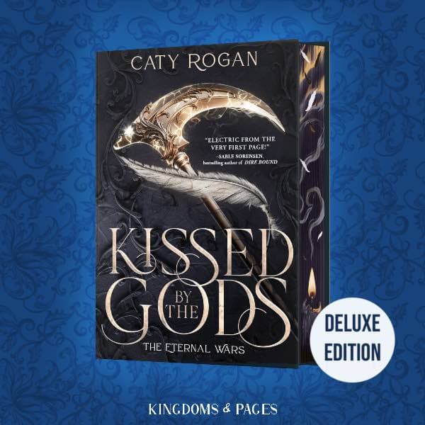 Portada de Kissed By The Gods (Deluxe Limited Edition) - Caty Rogan (tapa dura)